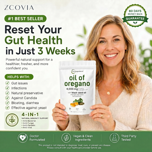Your 3 Weeks Reset | Nature's Powerful Anti-microbial Oil of Oregano with Black Seed Oil